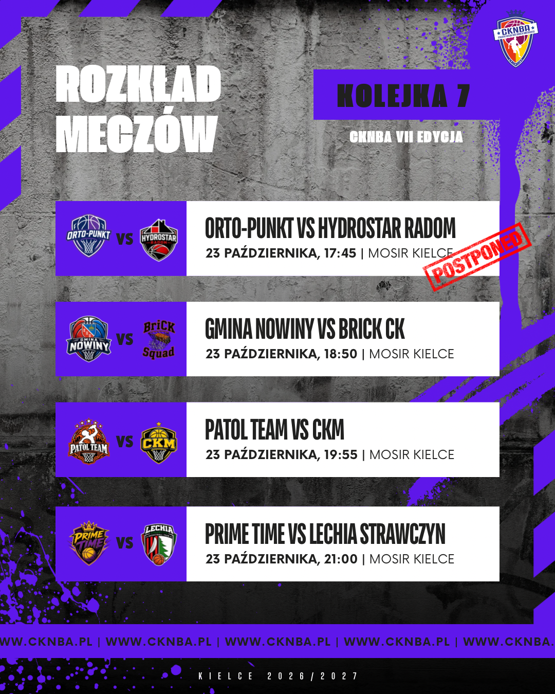 CKNBA VII edycji już na półmetku !!!